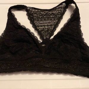 Black racerback bralette